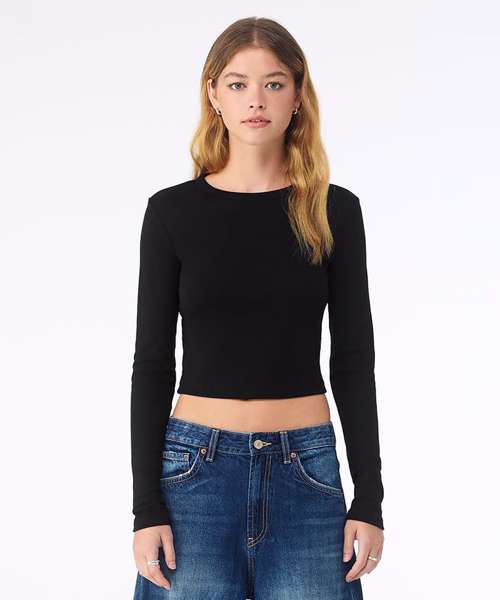 Women’s micro rib long sleeve baby t-shirt