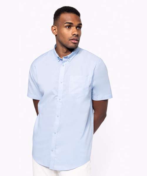 Men's short-sleeved Oxford shirt