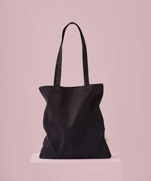 Premium organic canvas shopper long handle