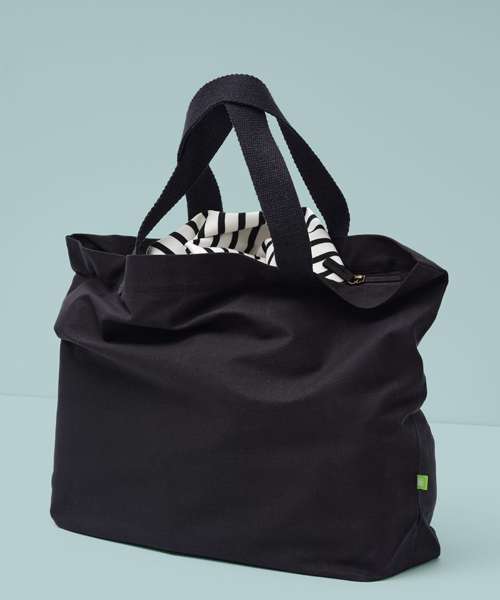 Elba organic canvas premium zip tote