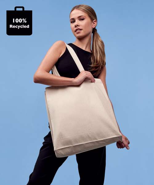 Recycled premium canvas spacious shopper
